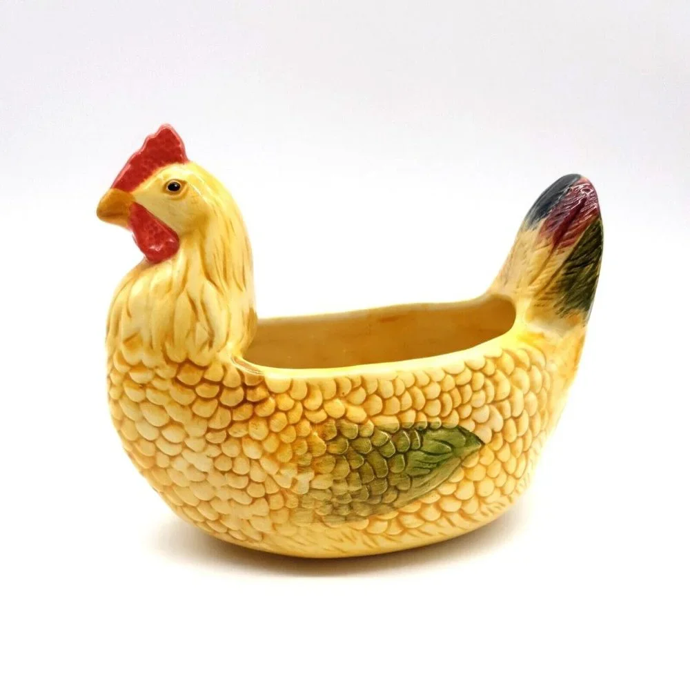 Storyteller Arts Rachael Elizondo Rooster Ceramic Dish Bowl Art Decor Kitchen - Picture 1 of 8